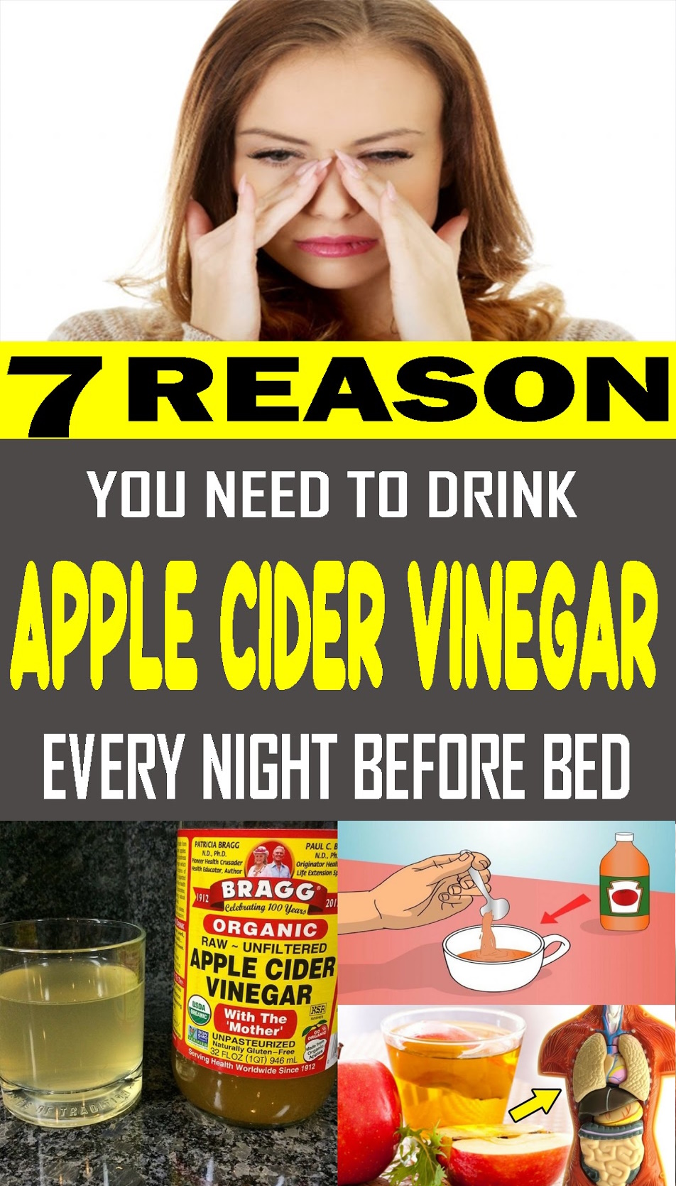 7 Reasons You Need to Drink Apple Cider Vinegar Every Night Before Bed for Weight Loss and Health Transformation